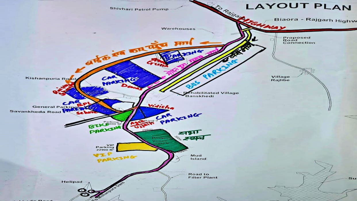 Route diverted from 6 am to 8 pm for Defense Minister and CM tour
