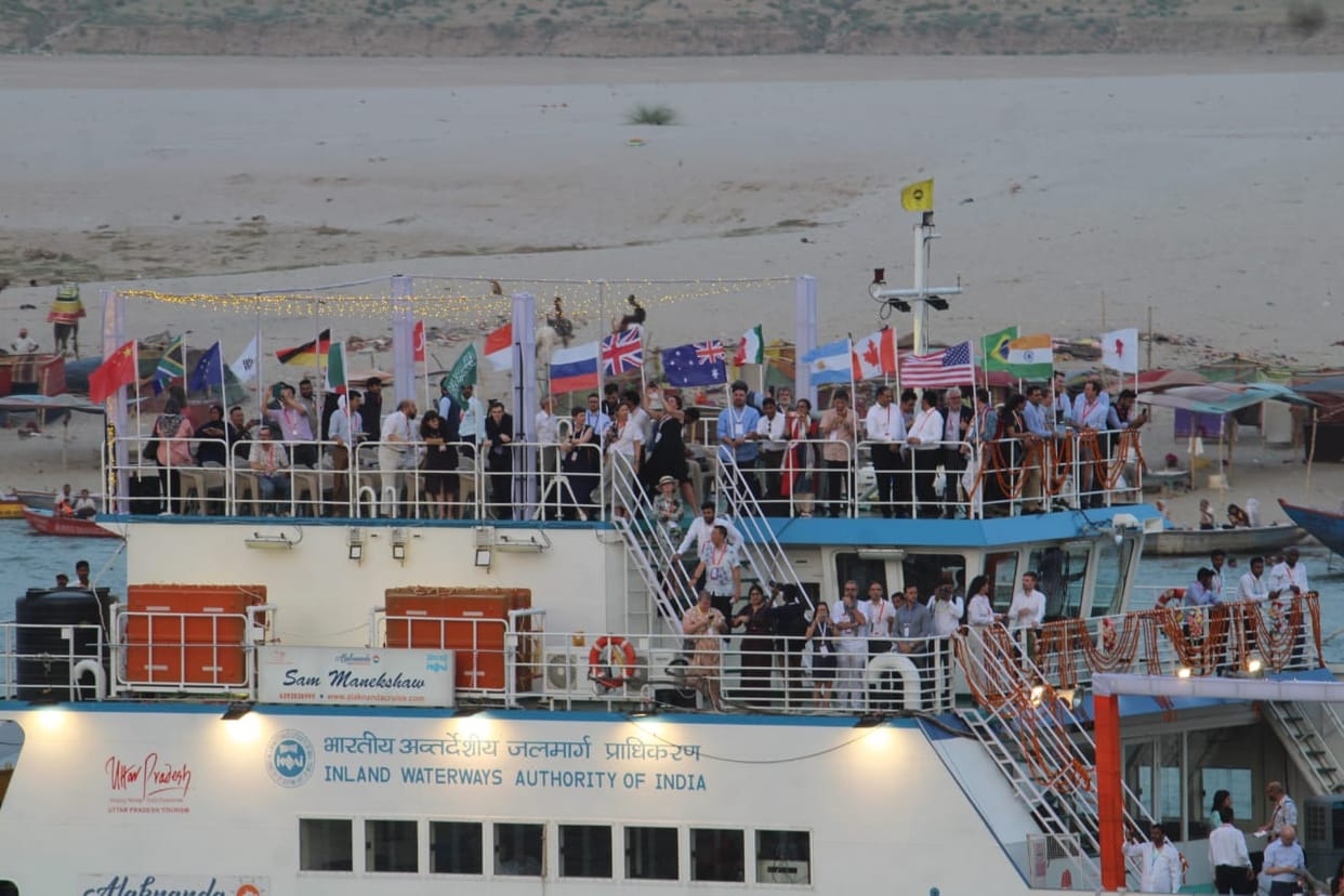 Ministers of G-20 countries overwhelmed by grand welcome in Varanasi world famous Ganga Aarti