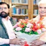महाराष्ट्र के सीएम एकनाथ शिंदे एलजी मनोज सिन्हा के साथ