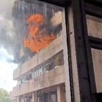 भोपाल के सतपुड़ा भवन में आग लग गई।