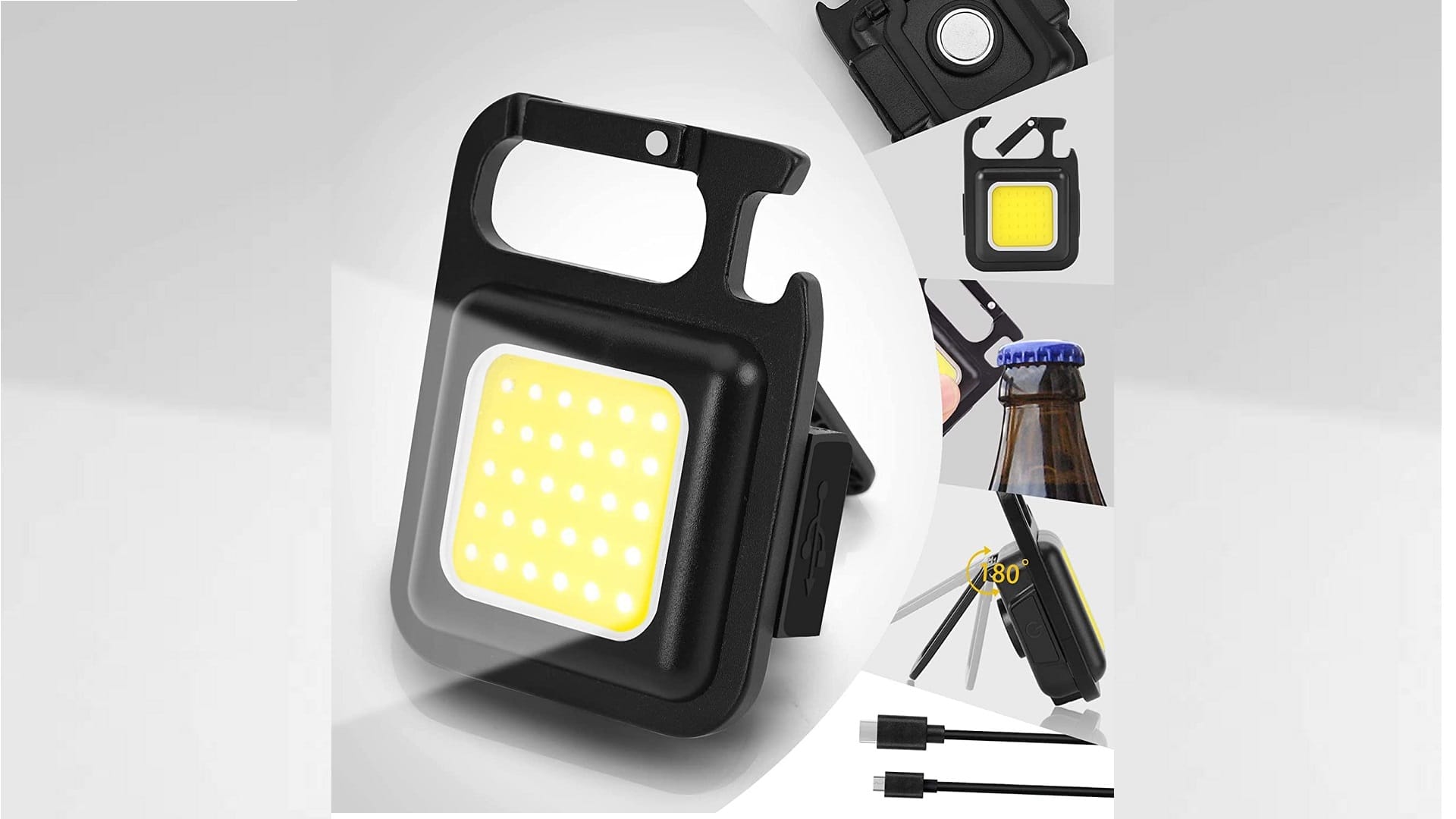 Multi function keychain light