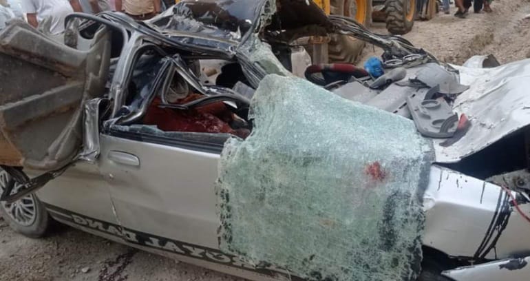 Eight people including three children die in car accident in Nepal
