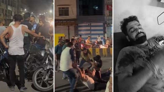 nagar nigam employees beat youths with sticks case registered