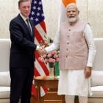 अमेरिकी सुरक्षा सलाहकार जैक सुलिवन और प्रधानमंत्री नरेंद्र मोदी।