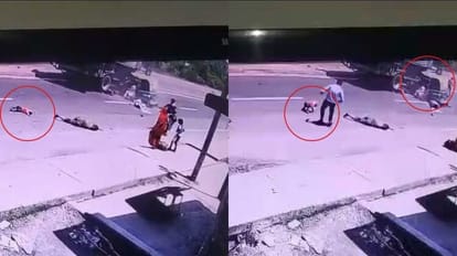 cctv footage of Tractor collided with tempo on Bareilly Nainital Highway