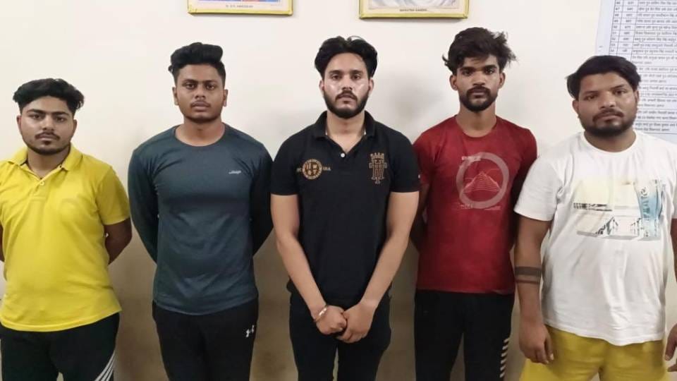 Five arrested for stunting in cars by friends at son of businessman birthday party in Agra