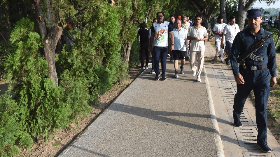 Chandigarh first synthetic track made with modern technology inaugurated on Sukhna lake