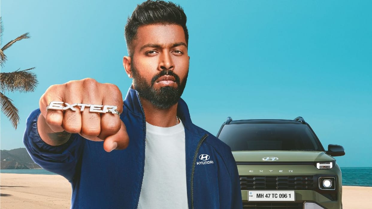 hyundai announce cricketer hardik pandya as its brand ambassador for suv exter, booking also started