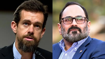 जैक डोर्सी और राजीव चंद्रशेखर
