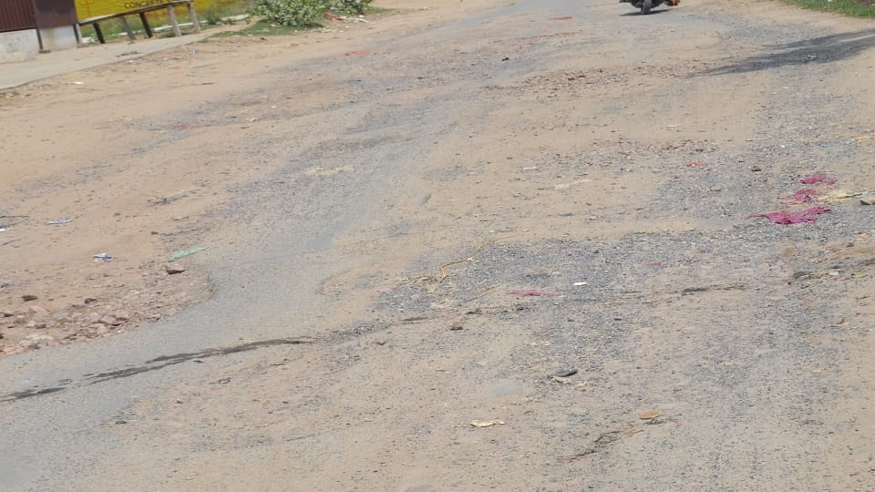 dilapidated roads on which a journey of 10 km is covered in an hour