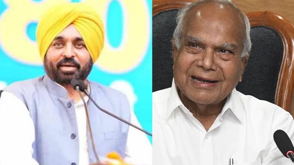 Punjab Governor replied to Punjab CM Bhagwant Mann letter in one day
