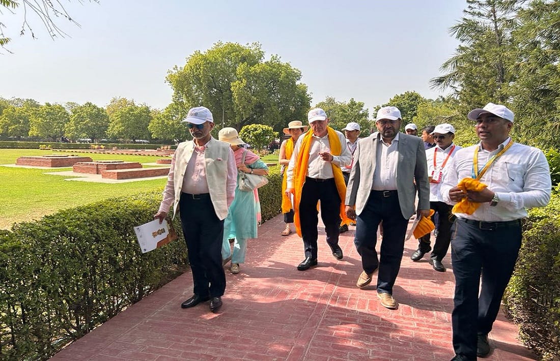 G20 Summit 2023 Guests reached mahatma budha first sermon green corridor built from hotel to Sarnath