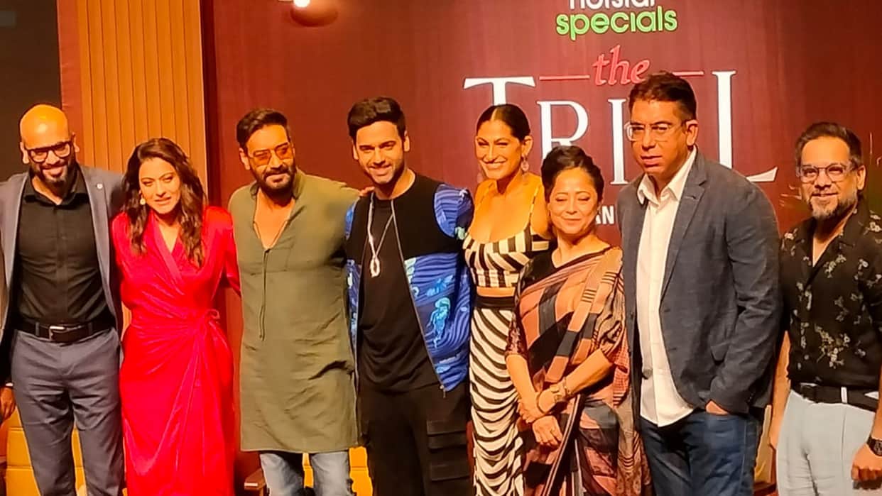 The Trial: Pyaar Kaanoon Dhokha Trailer launch event kajol ajay devgn suparn verma Sheeba Chaddha web series