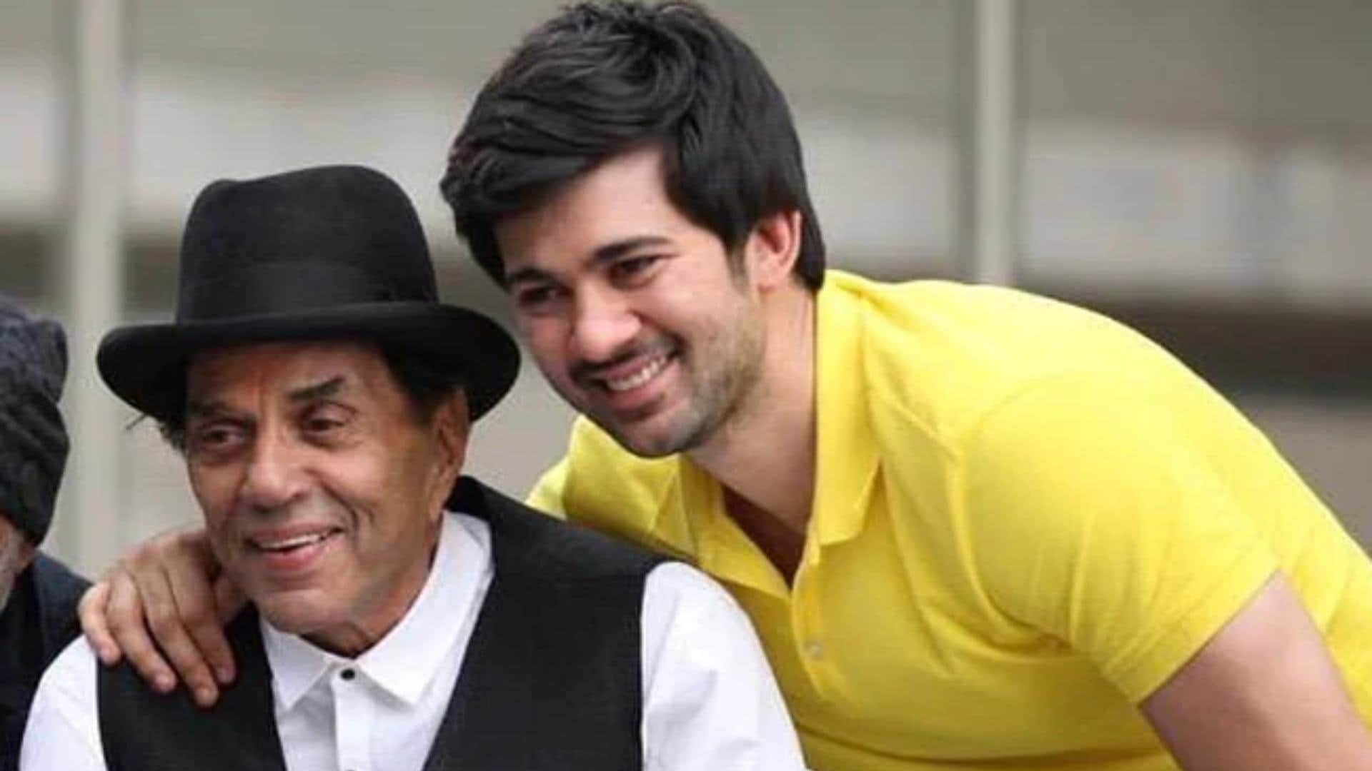 Ranveer Singh says gadar 2 will be blockbuster to sunny deol in karan deol drisha acharya sangeet ceremony
