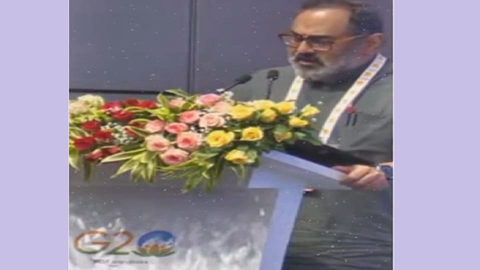 Union minister Rajeev Chandrasekhar says Security in digital economy a global challenge