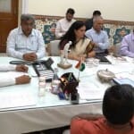 सीएम अशोक गहलोत ने की समीक्षा बैठक।