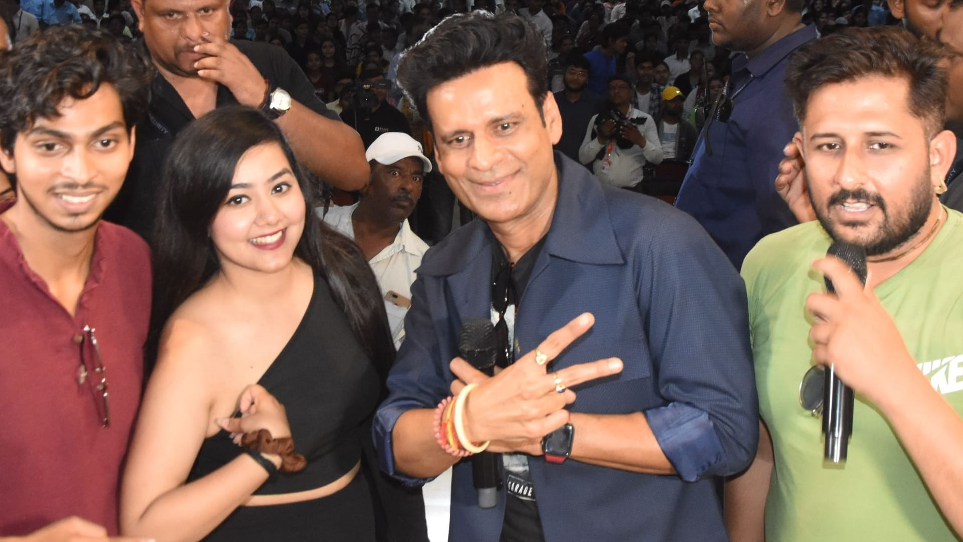 Manoj Bajpayee in National PG College in Lucknow.