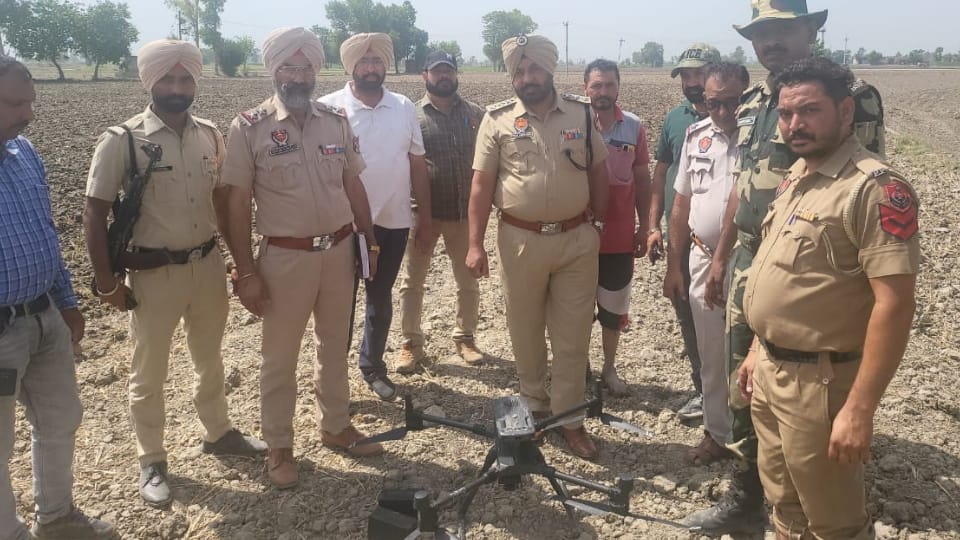 Pakistani drone fallen on farmer land found in Dal village in Tarn Taran district