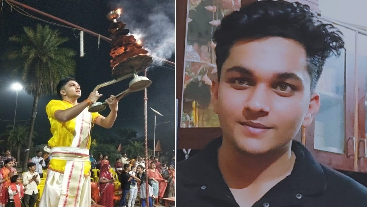 Vibhu Upadhyay who performed Ganga Aarti in Kachla Badaun passed NEET exam