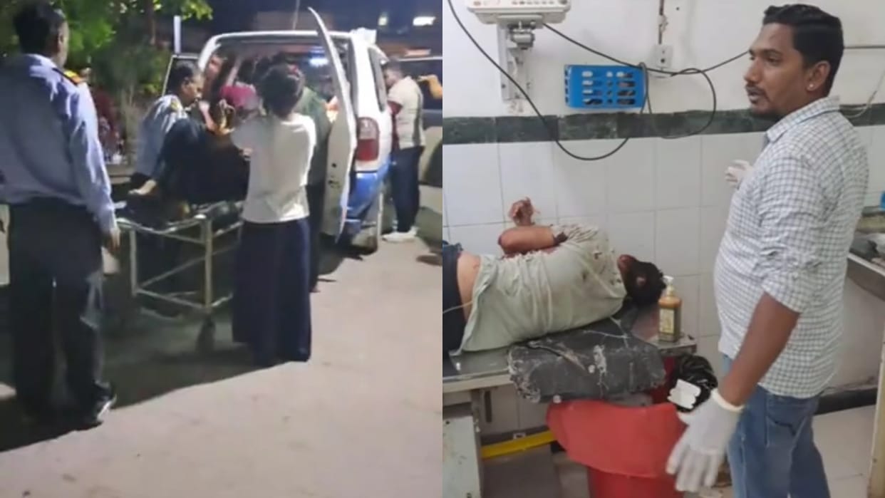 Rajasthan Brother came to drop his sister at Pali railway station hand chopped off while getting off train