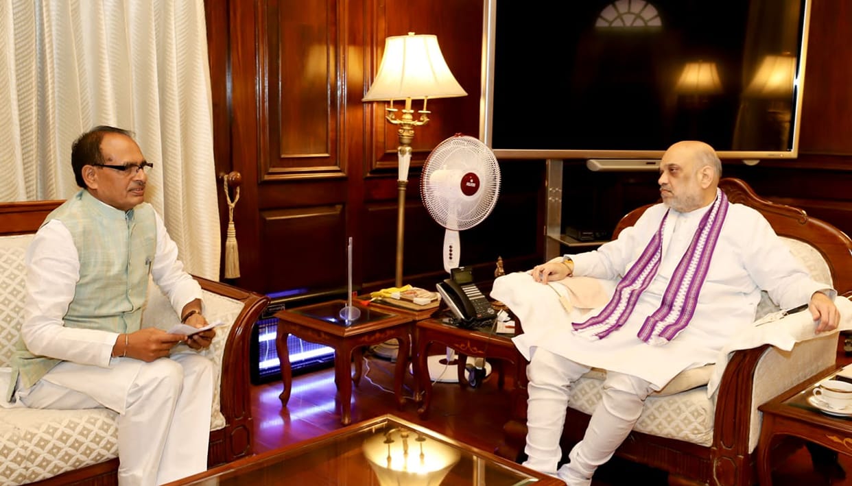 MP News: Shivraj met Amit Shah and Nadda in Delhi
