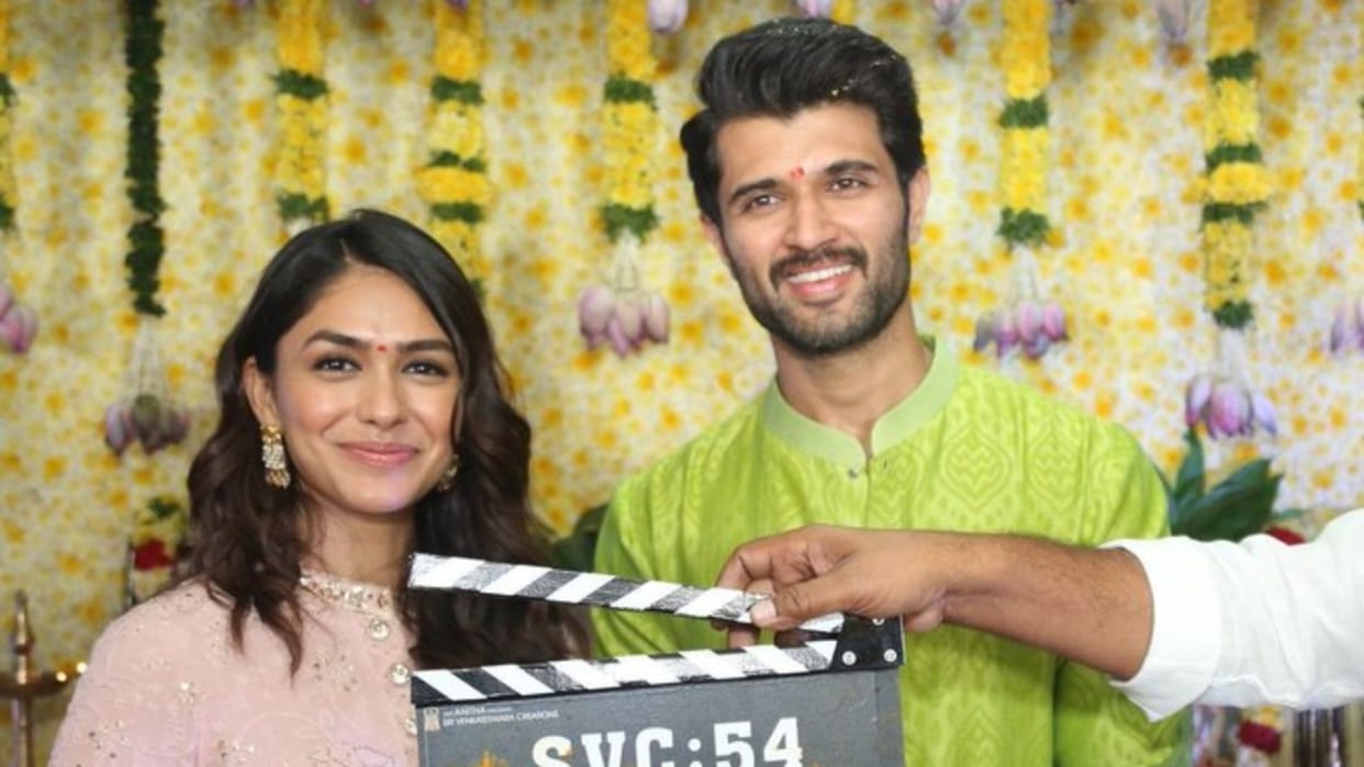 SVC 54 kushi actor Vijay Deverakonda and Sita Ramam actress Mrunal Thakur join hands for  VD13 photos viral