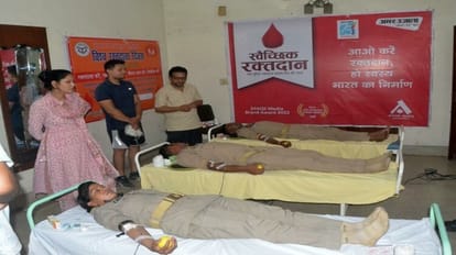 118 people donated blood on World Blood Donor Day in Bareilly
