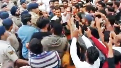 chamba murder case villagers protest in police station demands punishment to murder culprit