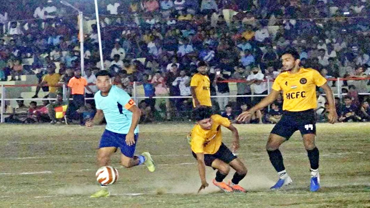 Haryana won the final by defeating Nepal in International Football Tournament