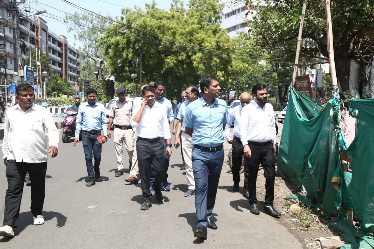 MP News: Road side parking of Bhopal New Market will be closed, recovery van of Police and Municipal Corporati