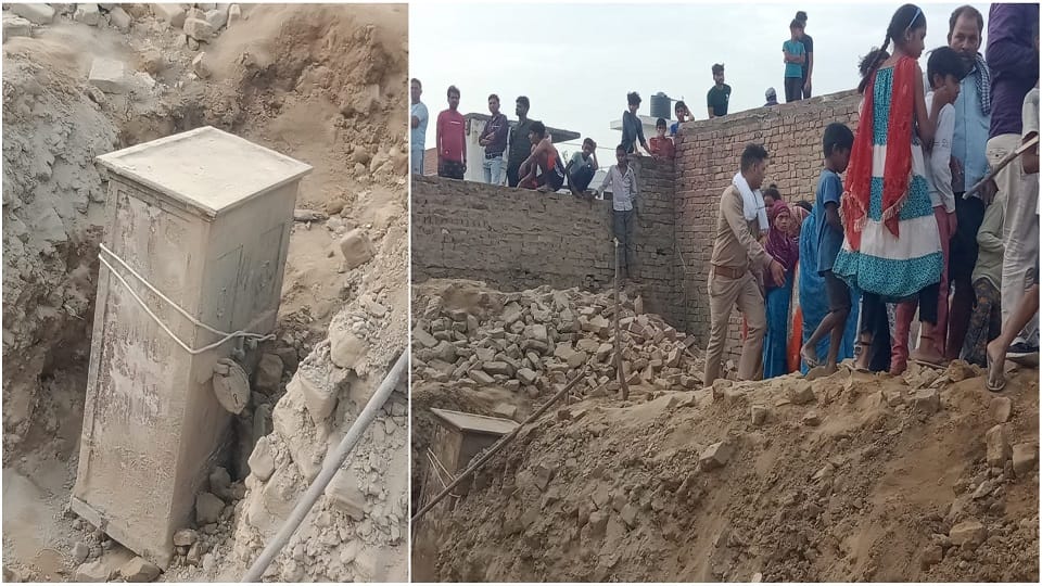 Locked ancestral vault found in excavation key is on 80-year-old woman