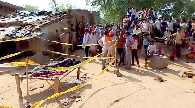 Family ruined in domestic discord, father brutally cut son and daughter in law, dead bodies found in cot and b