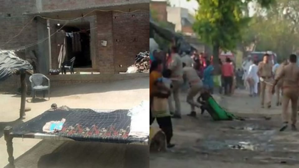 Villagers fled from the fear of police in the village of Lakhimpur Kheri