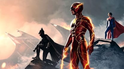 The Flash Review in Hindi DC Comics Universe DCCU Ezra Miller Michael Keaton Sasha Calle Kiersey Clemons