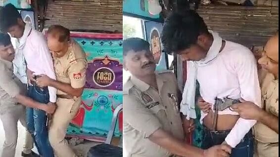 Inspector Caught The Young Man With A Pistol Then Made A Film Style Video People Trolled 