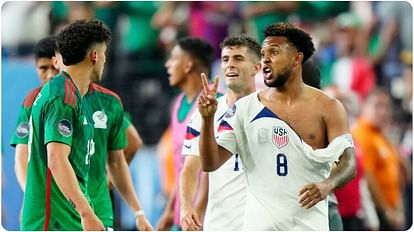 Nations League: खिलाड़ियों को चार लाल और आठ पीले कार्ड, खिलाड़ी की टी-शर्ट भी फटी Game of chaos: Four red and eight yellow cards to players, player's T-shirt also torn