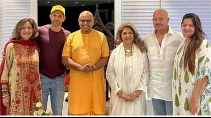 hrithik roshan hosts gaur gopal das at family home see photos here