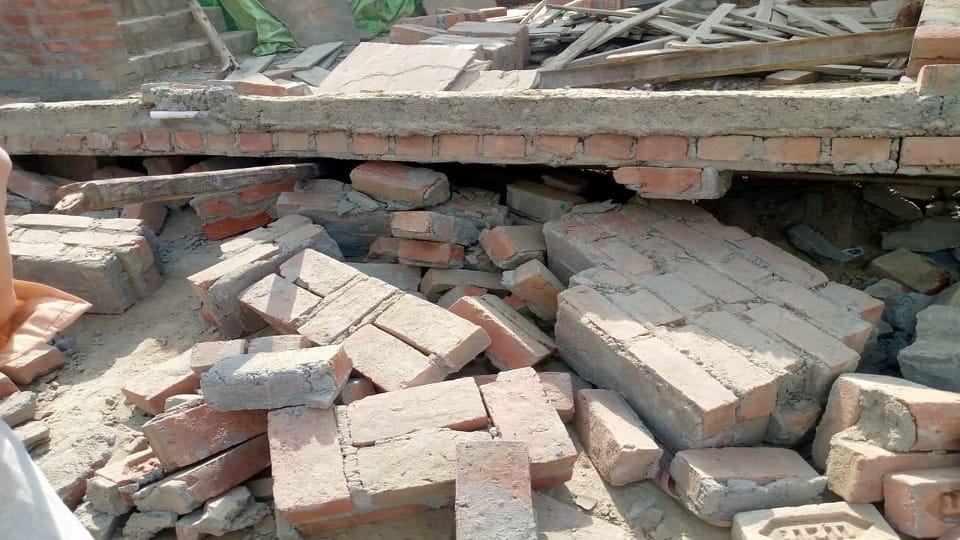 Woman killed, four injured due to house wall collapse in Budaun