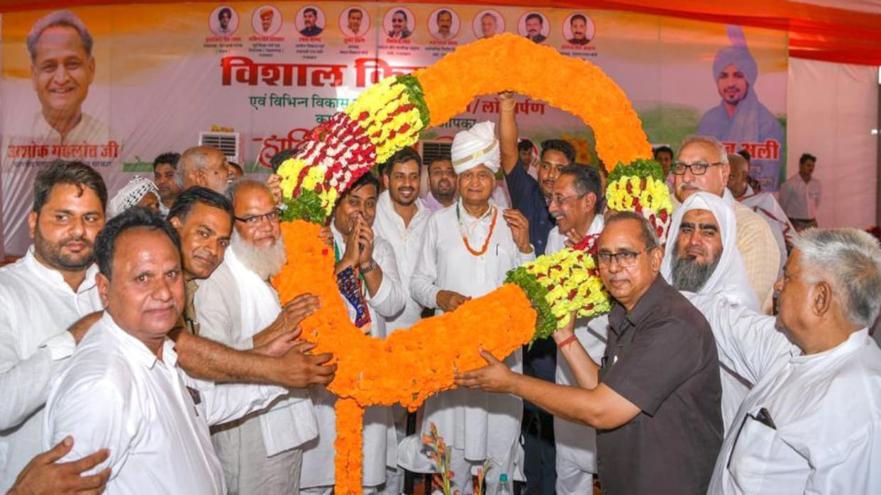 CM Gehlot questioned PM Modi in Bharatpur Kisan Sammelan