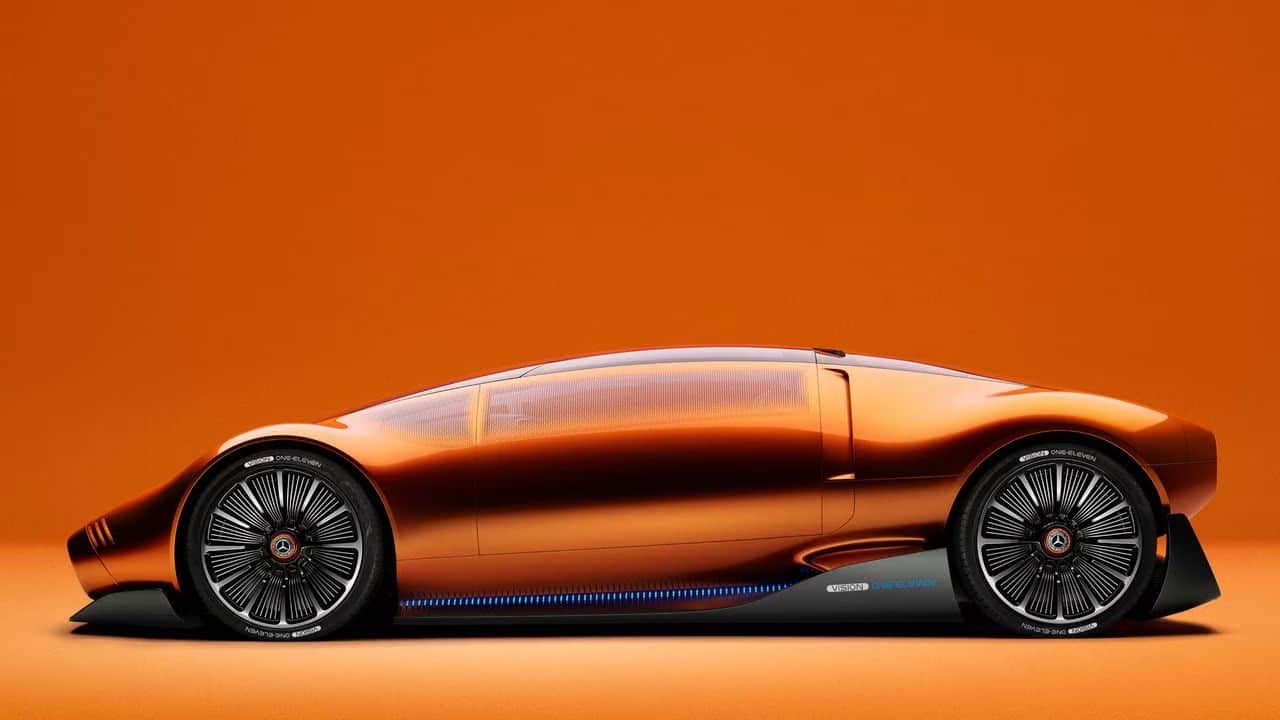 mercedes benz vision one eleven concept reveled in all its gullwing glory, know features and details