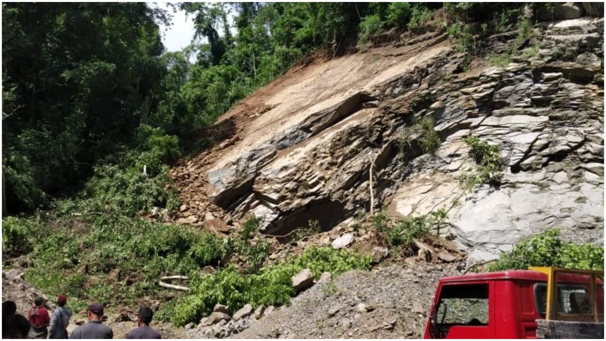 Weather Updates Heavy rain triggers landslide on NH 6 connecting Mizoram with rest of India Latest News Update