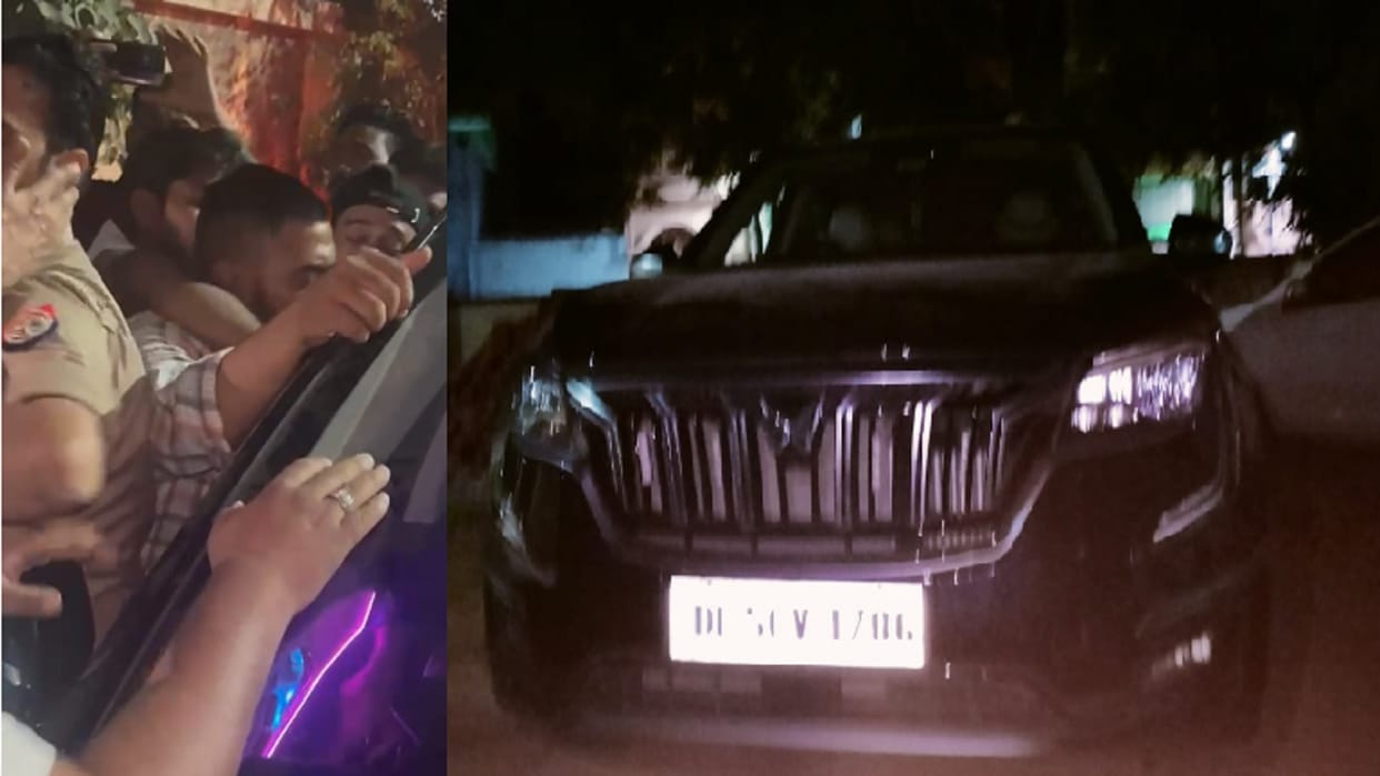 Accident in Meerut at 1.30 am. One month old girl crushed while reversing SUV at Nauchandi fair, commotion