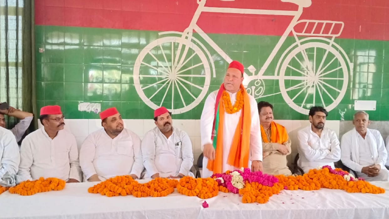 MLA, Metropolitan President did not come to welcome SP District President, Vipin Chaudhary targeted Jaiveer