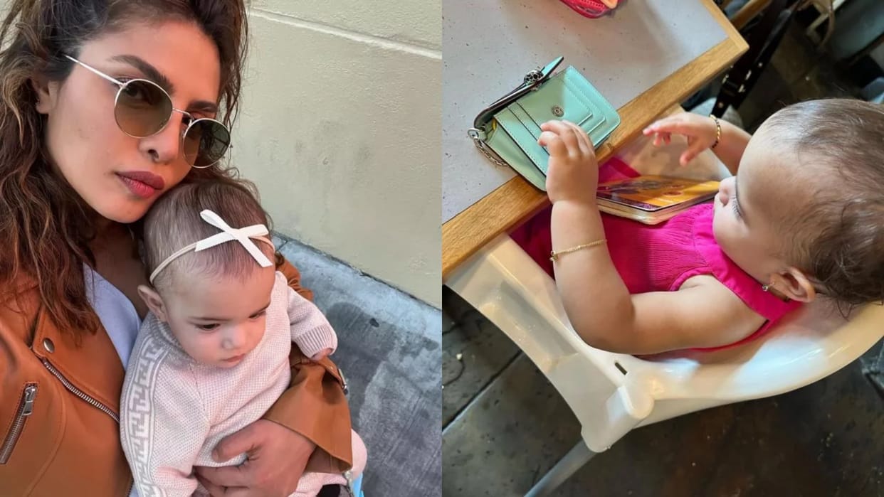 Priyanka Chopra Daughter malti photos with expensive bag worth more than 2 lakh