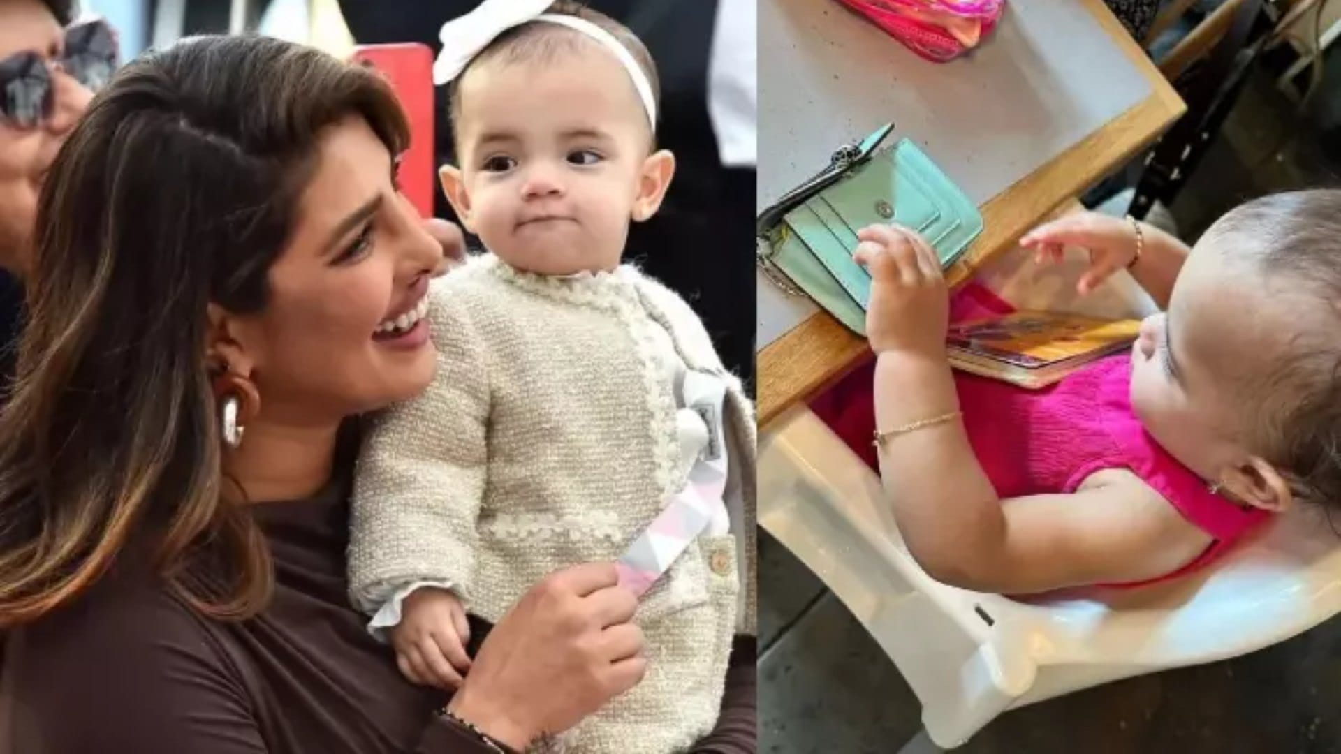 Priyanka Chopra Daughter malti photos with expensive bag worth more than 2 lakh