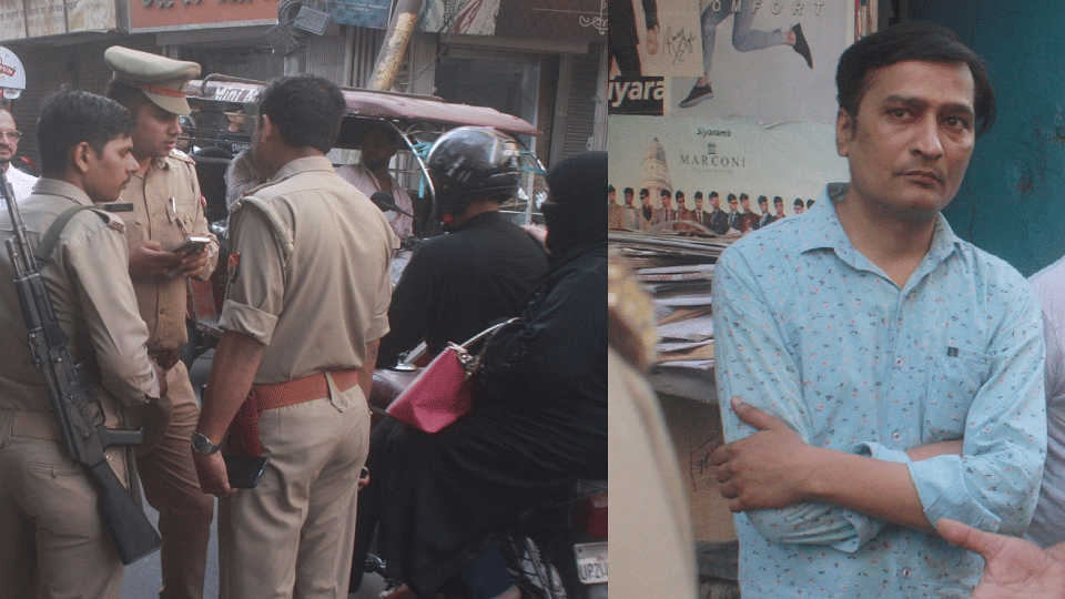 miscreants looted gold worth eight lakhs from Saraf employee by pretending to be policemen