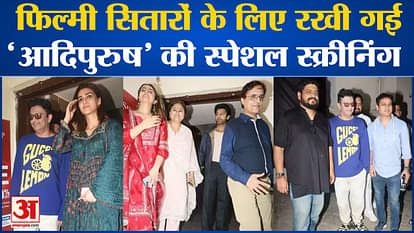 Actress Kriti Sanon looked stunning in the special screening of the film 'Adipurush'