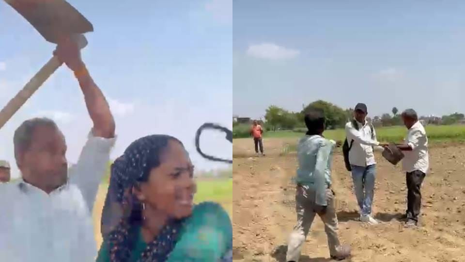 Attempted attack on Naib Tehsildar who came to remove illegal possession