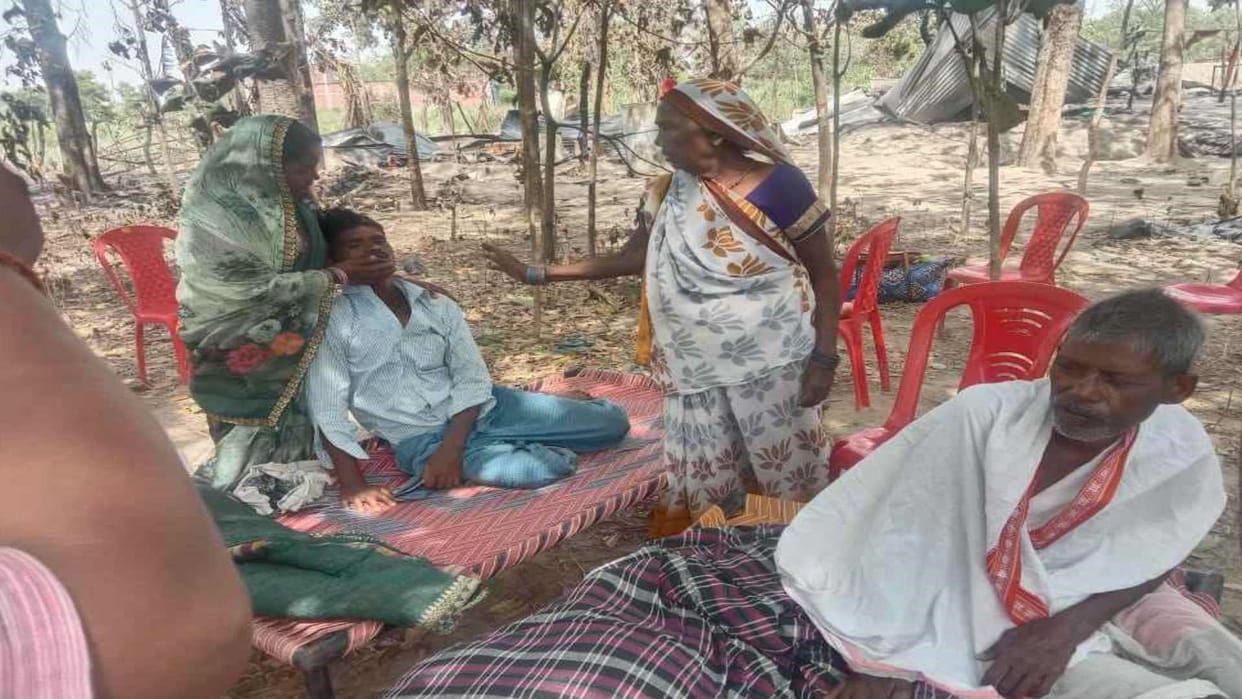 Police received information about burning of four children six bodies in kushinagar