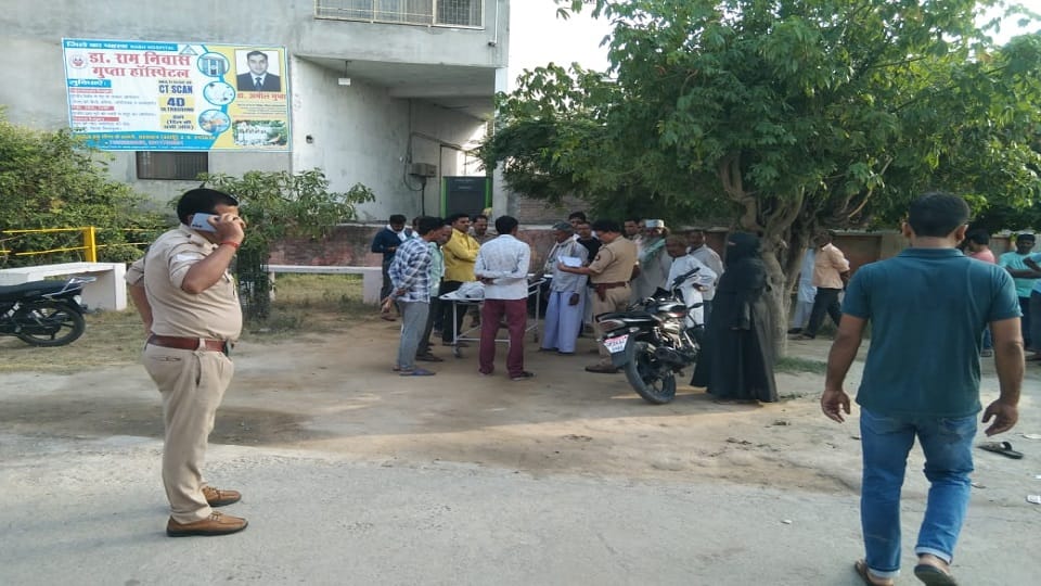young man died due to a truck hits the tea stall in budaun